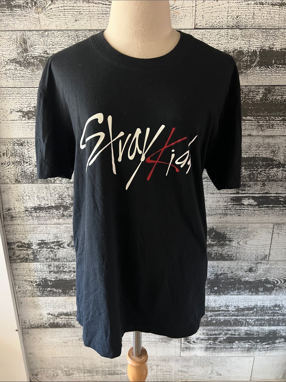 Fashion Branded Stray Kids Black Logo Graphic Tee